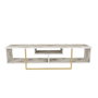 Hanah Home Asal 150 - Gold, Ephesus Soporte de TV Oro y Blanco